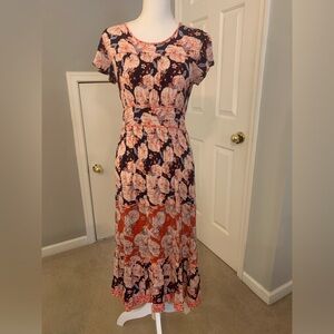 Knox Rose Women’s XS Tiered Rayon Midi Dress